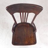 Oak desk chair, studio chair, height adjustable, 1930s