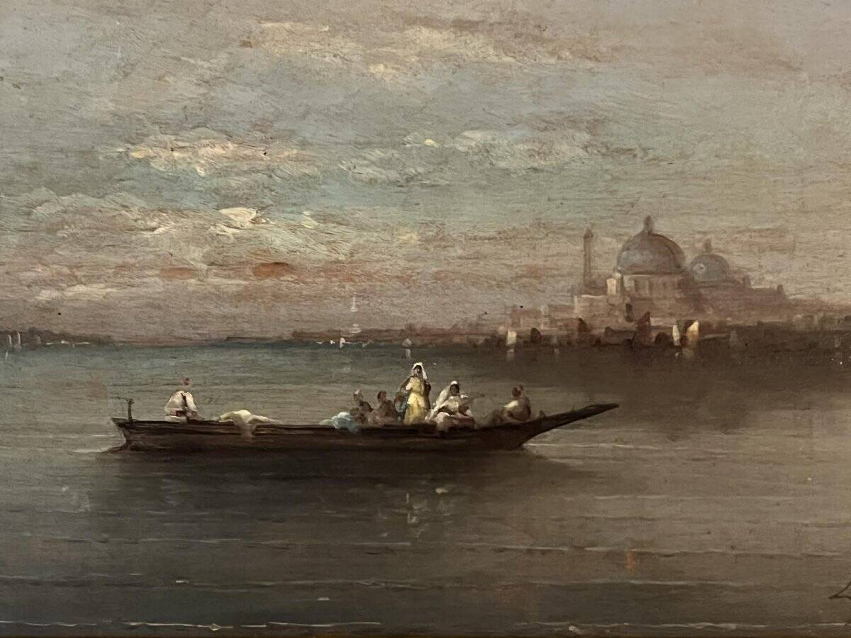 Lamois: oil on panel / view of Venice