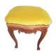 Piano stool style Rocaille seated velvet