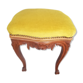 Tabouret de piano style Rocaille assise velours