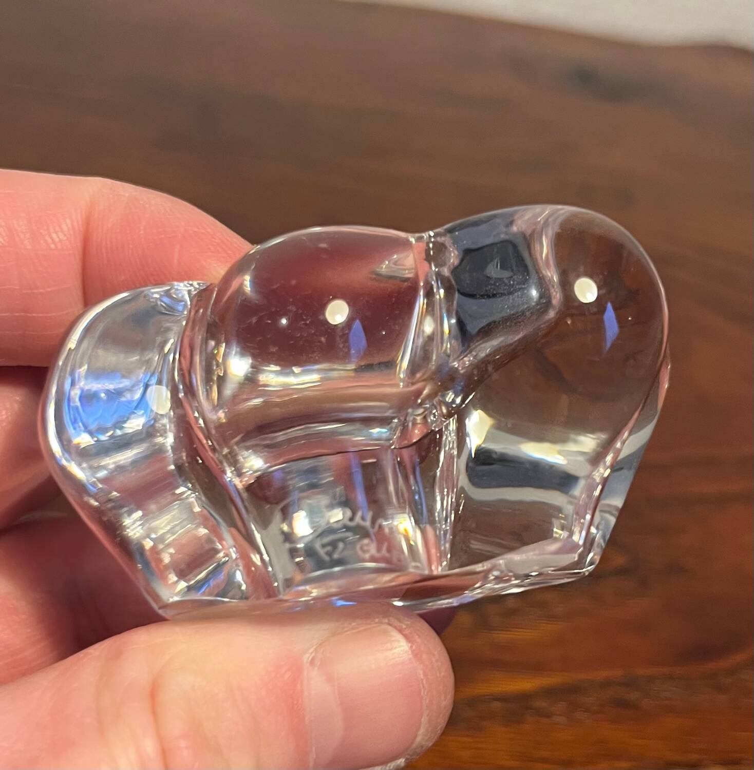 Daum France Crystal Salt and Pepper Shakers