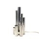 Hollywood regency 6 lights metal table lamp, Italy 1970s