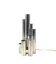 Hollywood regency 6 lights metal table lamp, Italy 1970s