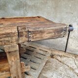 Antique workbench oak, beech side table