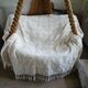 Plaid ancien en crochet fait main