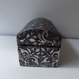 Silver metal jewelry box