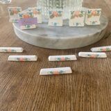 Porcelain nameplate and knife holder