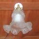 Wall light  porcelain and brass gooseneck