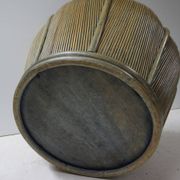 Large Mid-Century Modern Rattan Bamboo Cachepot Plant Holder, 1970s