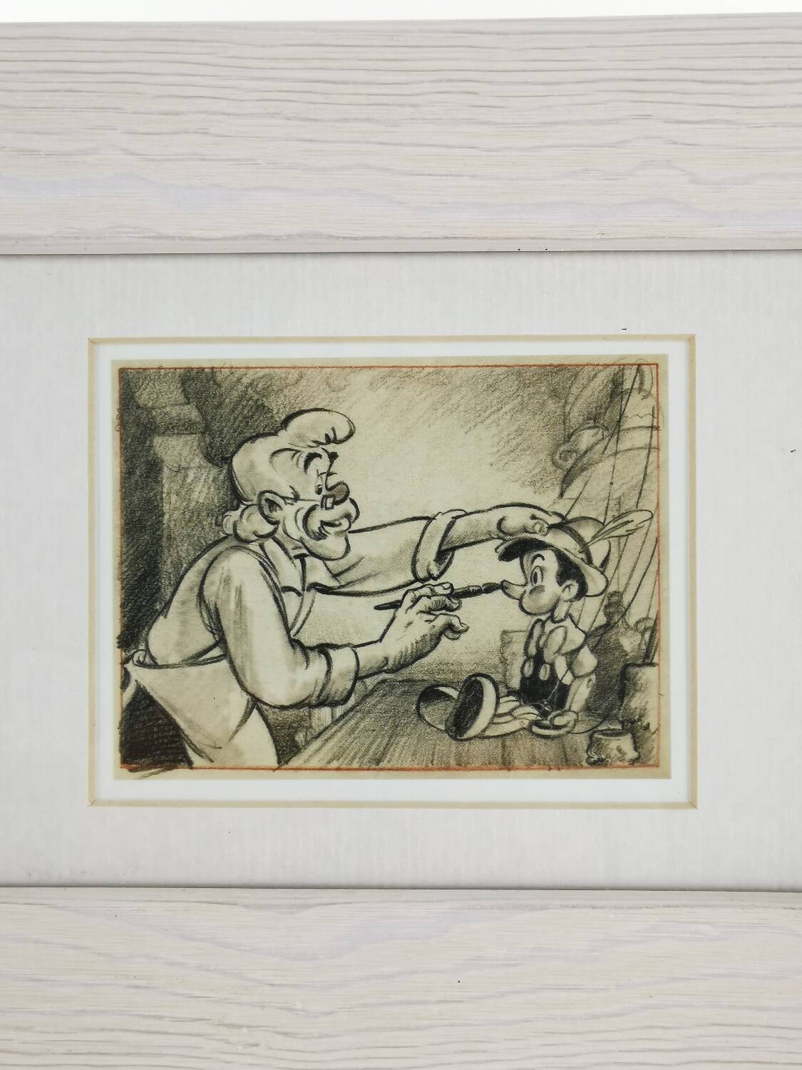 Disney painting Pinocchio sketch the art group