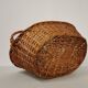 Vintage rattan basket with handle 1960's
