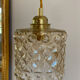 Vintage amber glass suspension globe