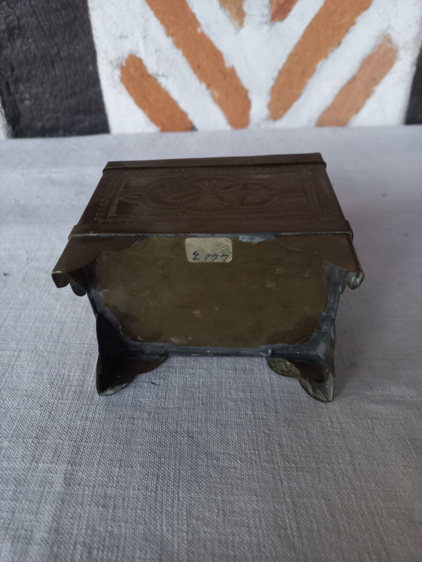 Brass jewelry box