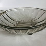 Art Deco pressed moulded glass bowl made in France
