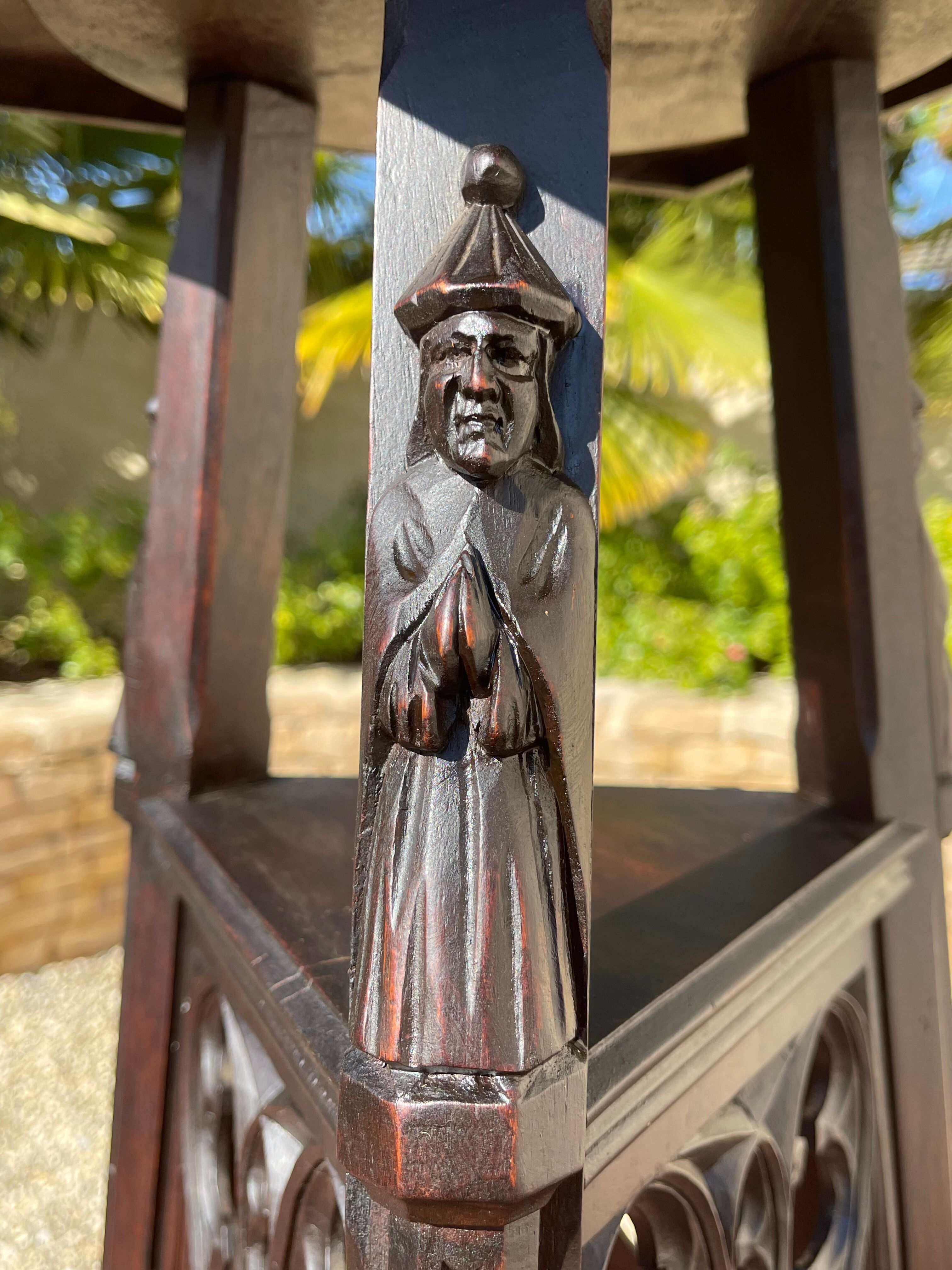 Neo-Gothic Walnut Saddle