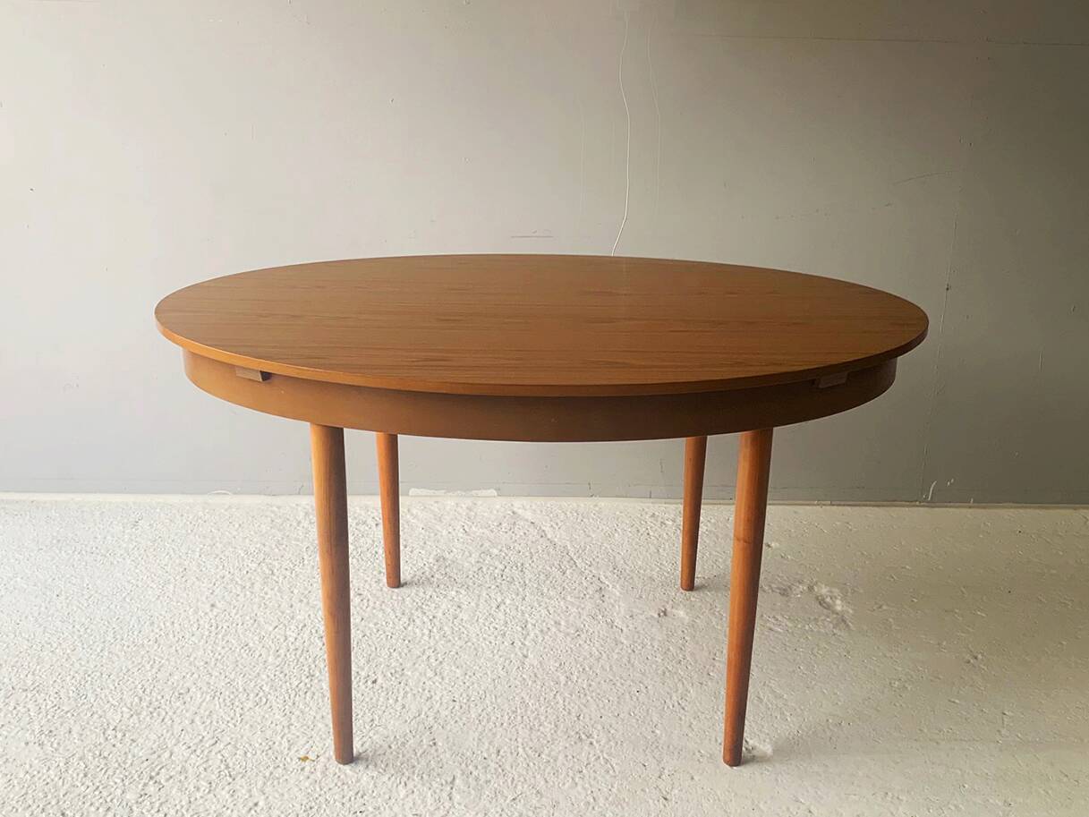 Schreiber Mid Schreiber Extending Dining Table Retro Teak grain Formica