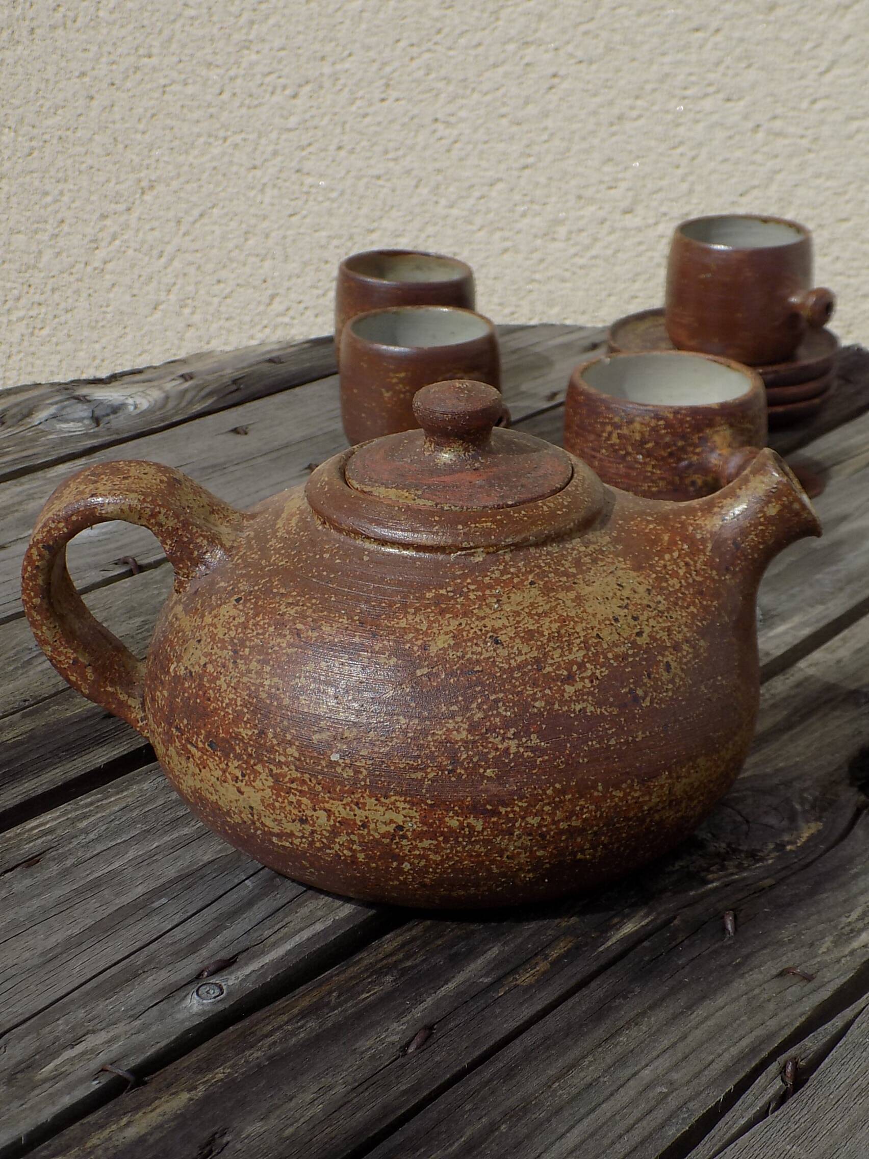 13 piece stoneware coffee/tea set