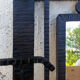 Art Deco mirror coat rack