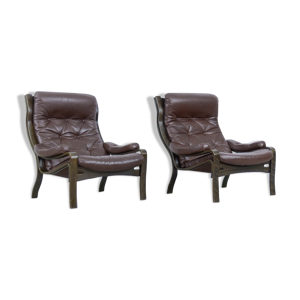 fauteuils en cuir scandinave