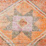 3x10 Orange & Beige Persian Vintage Runner Rug, 94x317Cm SK 22040