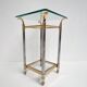 Paris silver and gold chrome side table, 1960s