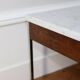 Table basse design marbre et palissandre Georges Nelson 1970