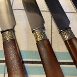 Set of 6 two-coloured Bakelite knives