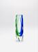Vase Alessandro Mandruzzato - Murano - Sommerso bleu et vert, 1960