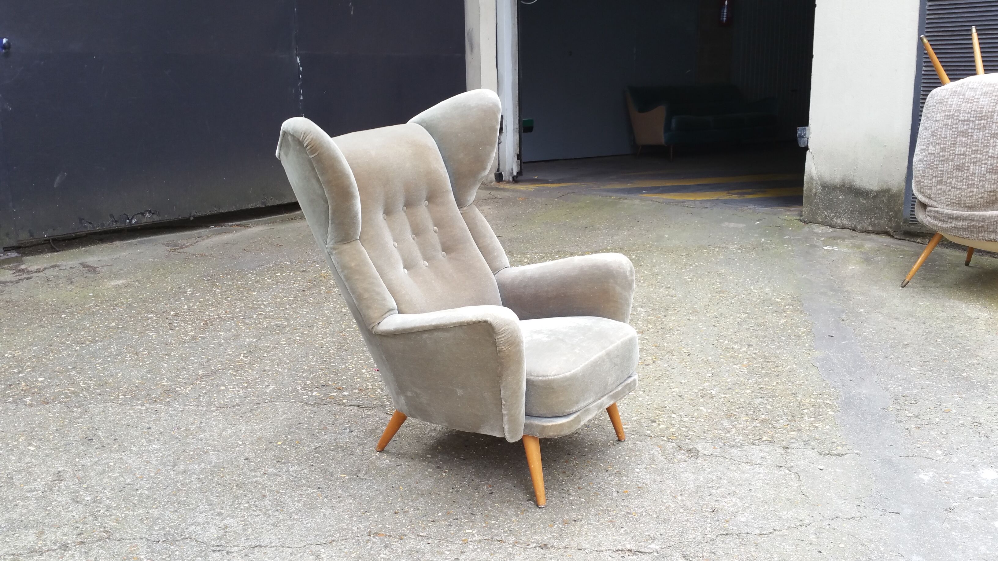 Exceptional Chair has ears Wingback chair years 50