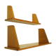 Set of 2 shelves solid oak 1950