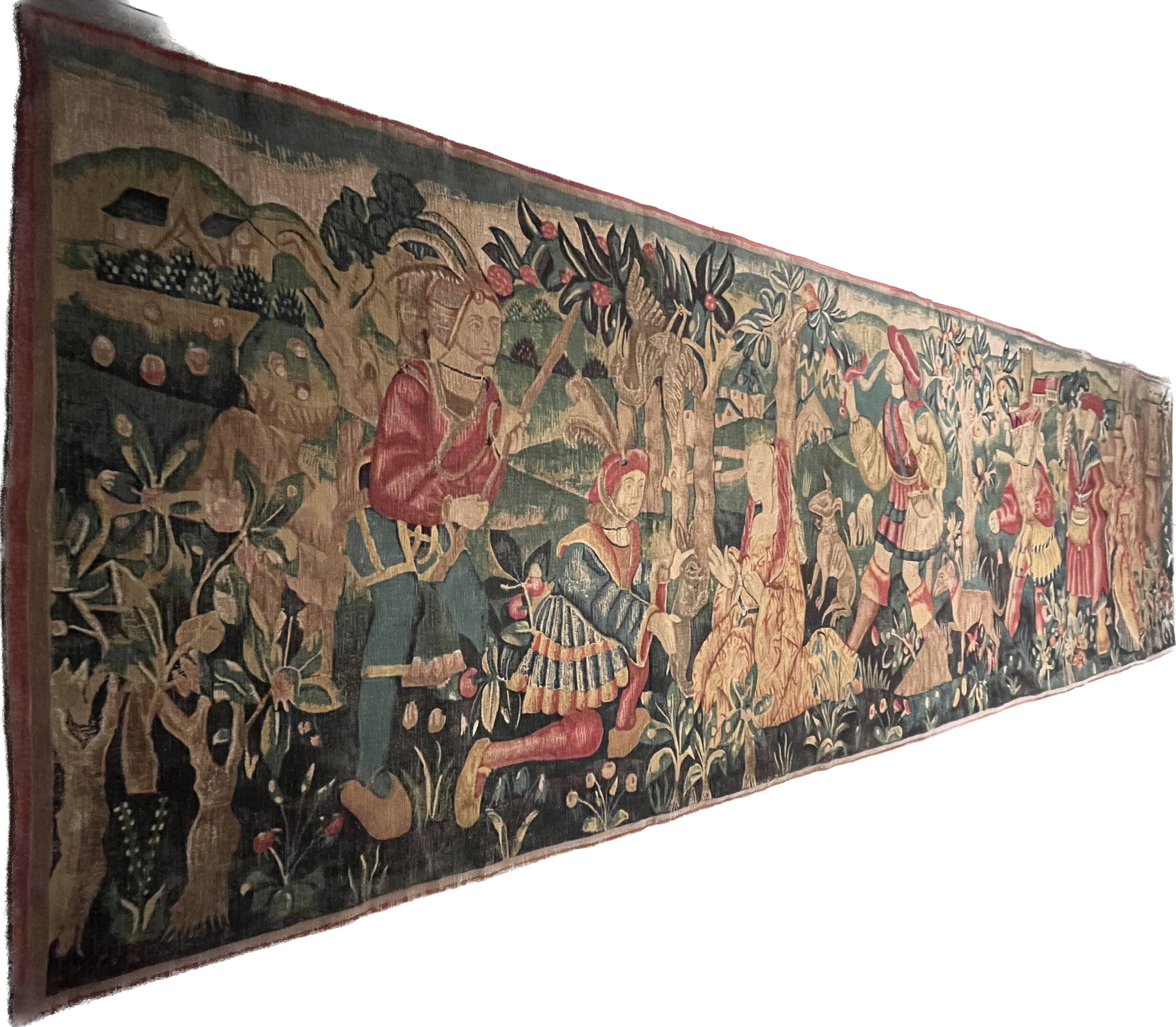 "Falcon Hunting" Wall Hanging Tapestry