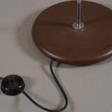 Vintage brown 3 bulbs floor lamp, Germany 1970s