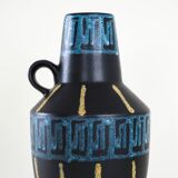 Ceramic vase, German design, 1980s, manufacturer: West Germany