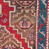 Tapis ancien caucasien karabagh fait main 115x270 cm