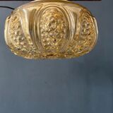 30s flush mount glass ceiling lamp