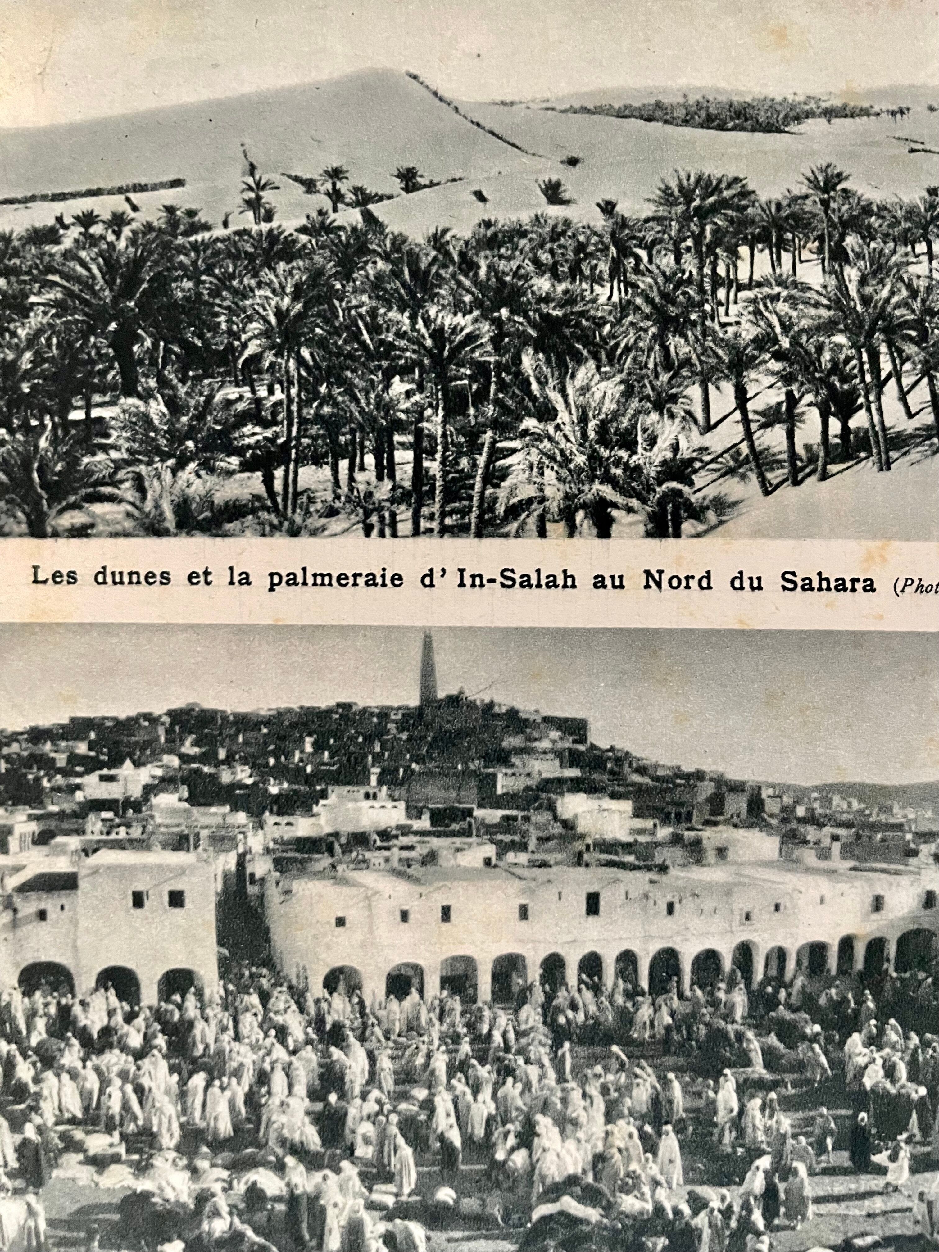 Old map of North Africa from 1945