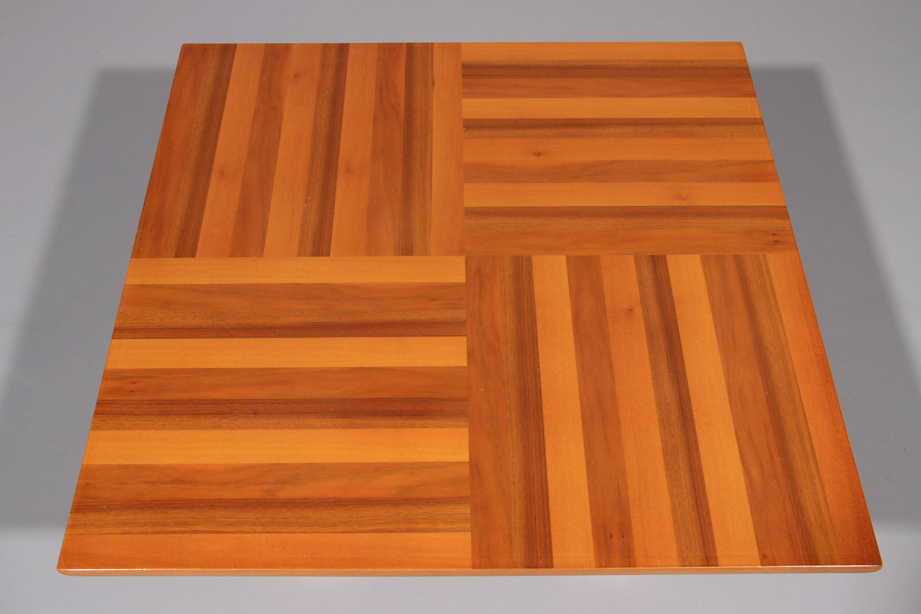 Exquisite Walnut Coffee Table – A Masterpiece of Italian Modernis