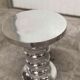 Paire de tabourets aluminium chromé Eichholtz 2000