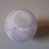 Purple glass paste vase
