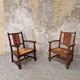 Paire de fauteuils néo-basque
