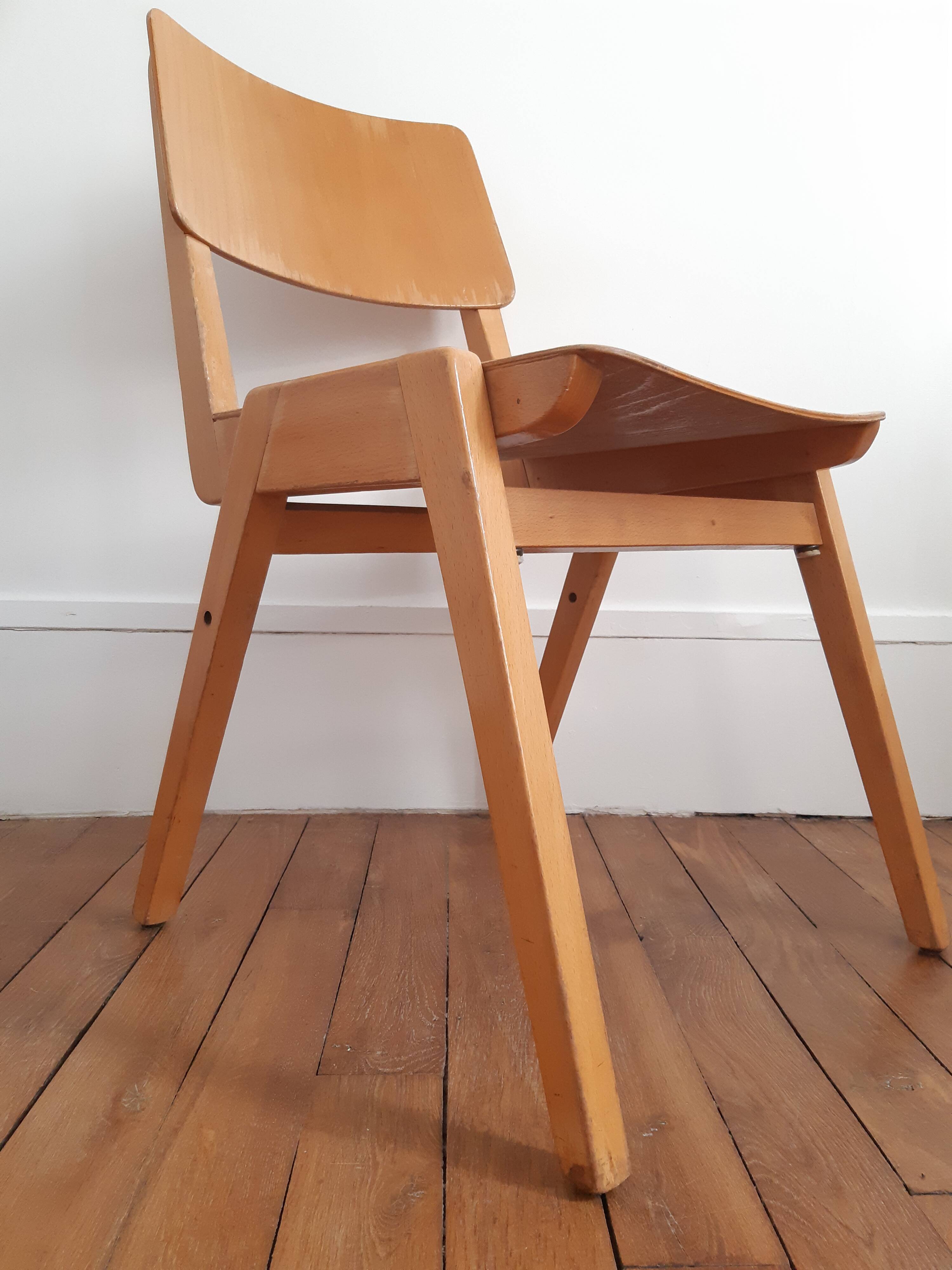 Scandinavian wooden chair