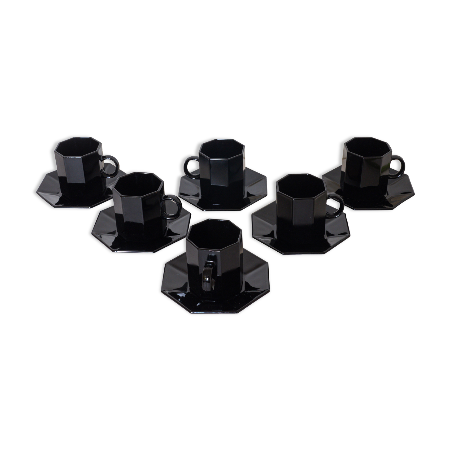 Coffee service octime black Arcoroc