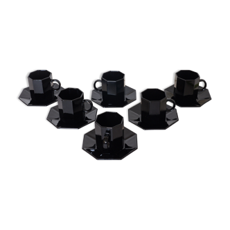 Coffee service octime black Arcoroc