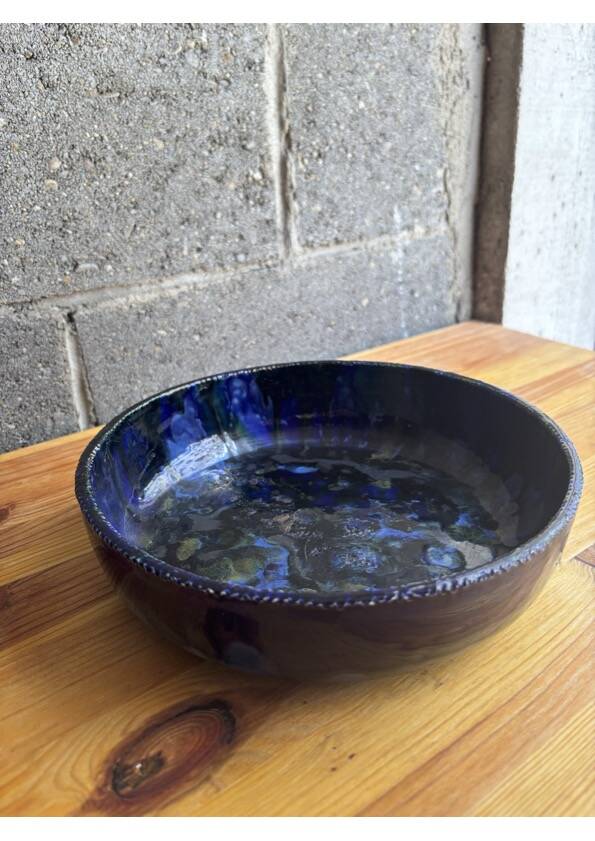 70's ceramic salad bowl