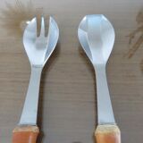 Covered salad sleeves in 70s bamboo