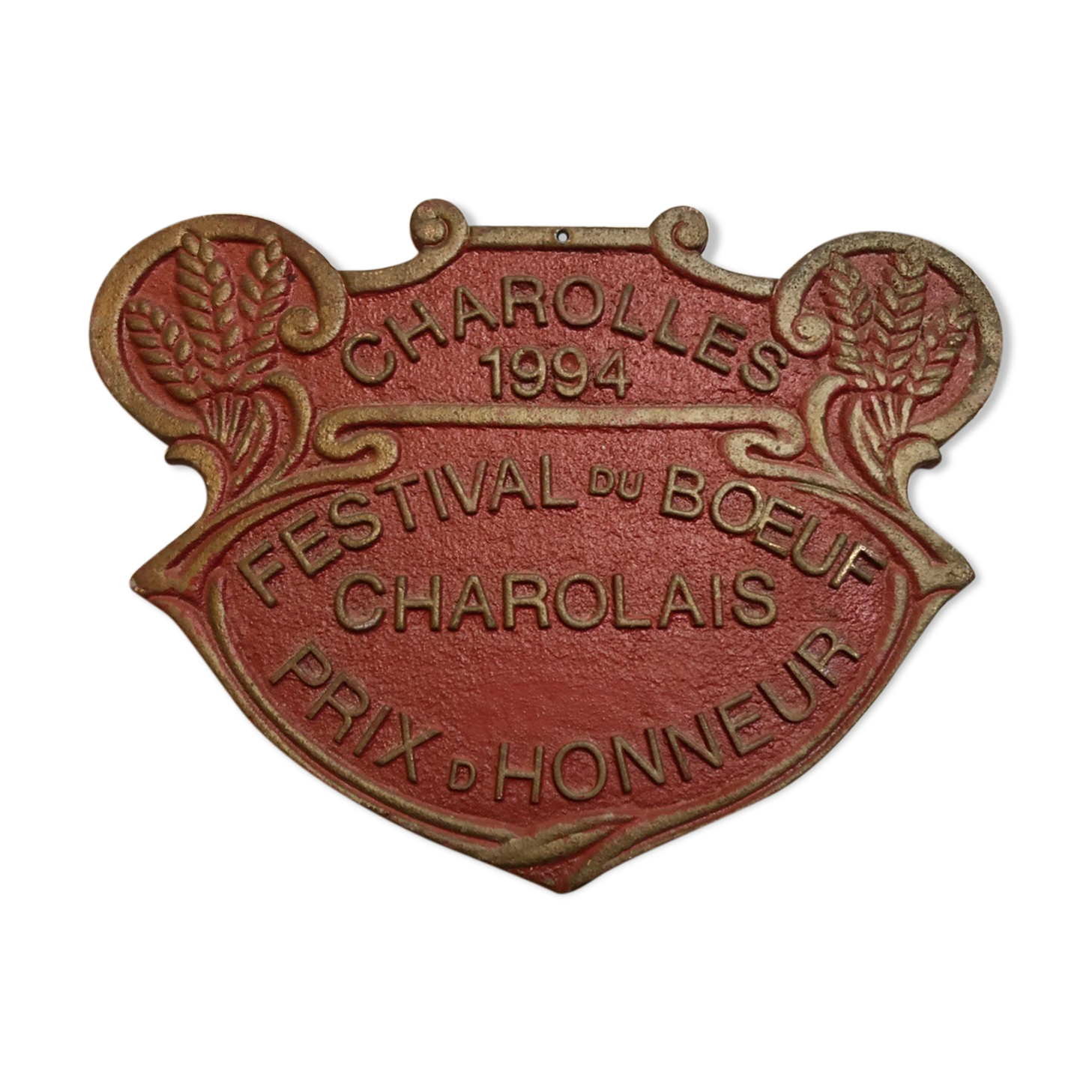 Plaque Competition Agricole Charolles Prix d'Honneur