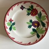 Product BHV Set of 7 plates Sarreguemines Colmar a fleurs 1960