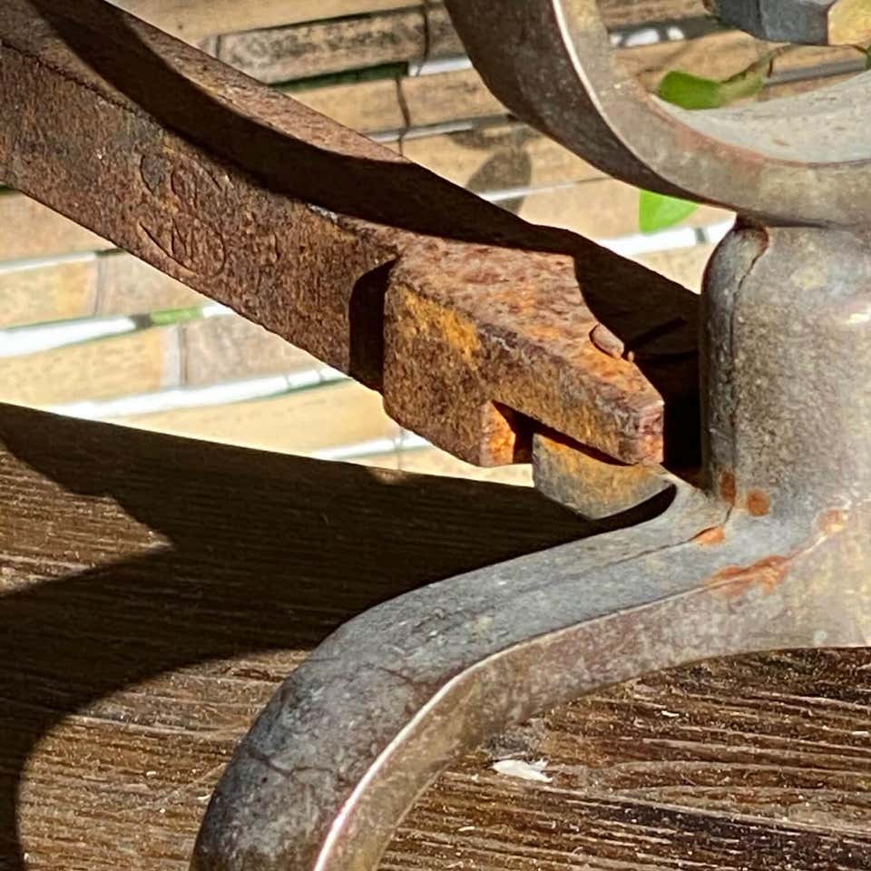 Pair of cast and bronze channels, early 20th