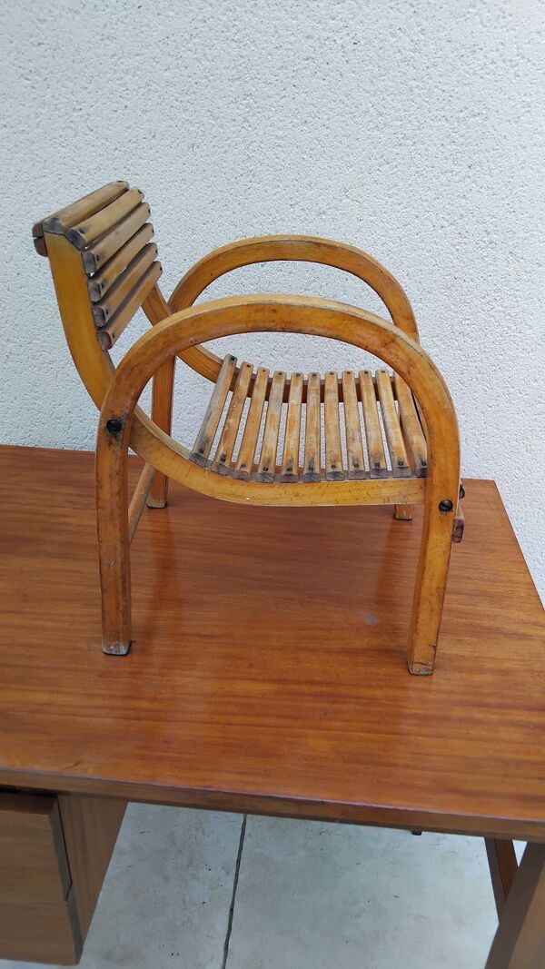Chaise enfant baumann vintage