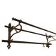 Vintage wall coat rack in copper / hanging coat rack